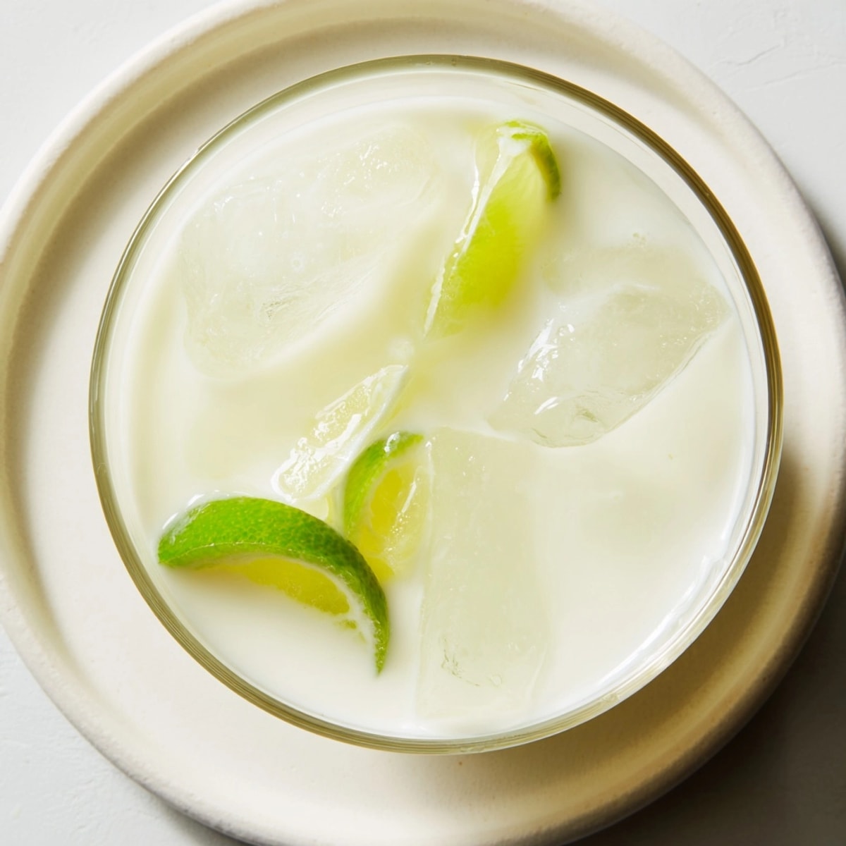 Creamy Brazilian Lemonade: Blended limes create a tangy, sweet drink.