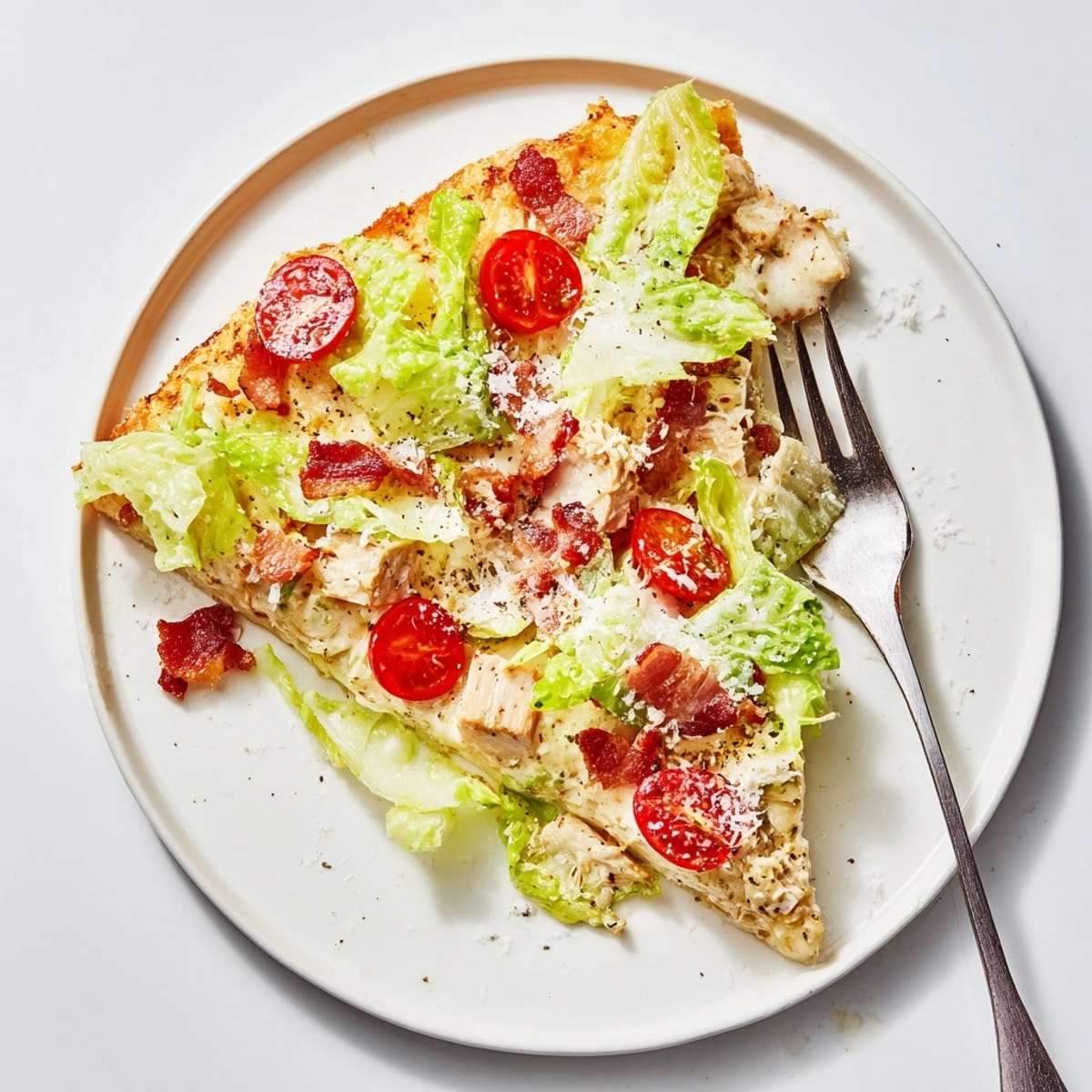 Juicy Chicken Caesar Crust Pizza: a flavorful, protein-packed gluten-free delight.