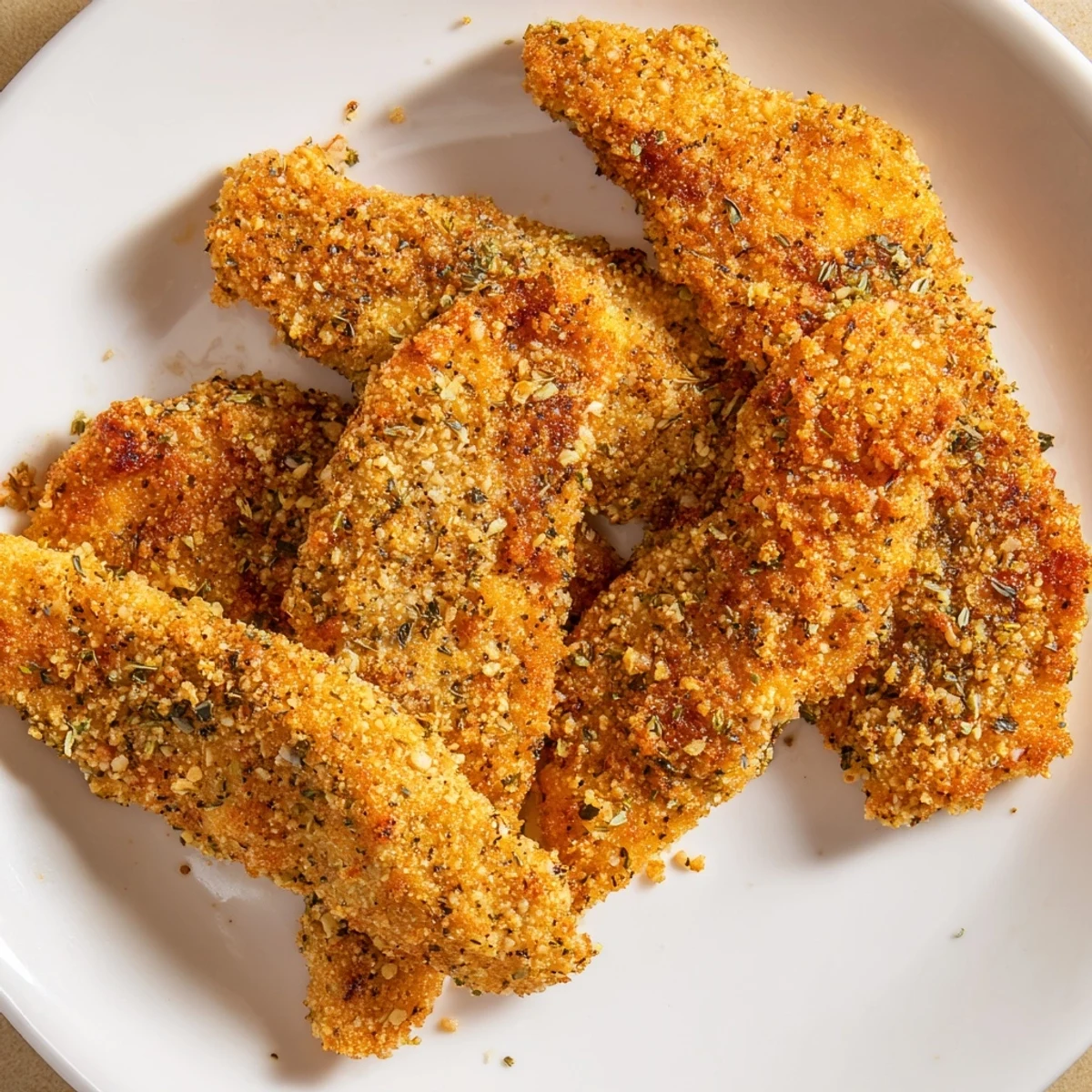 Imagine flavorful Baked Parmesan Chicken Tenders, perfectly baked, with herbs and cheese in every bite.