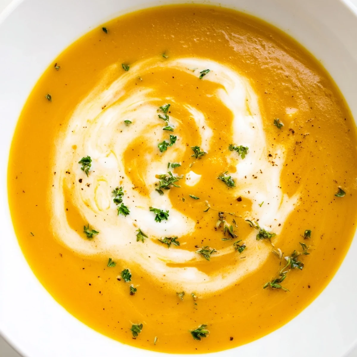 Close-up of a flavorful, hearty image: Roasted root vegetable soup, perfect for cold evenings.