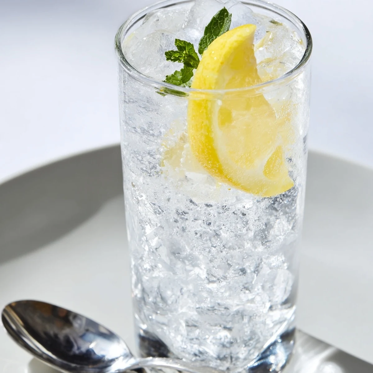 Beautiful presentation: a vibrant Lemon Squeeze, the perfect non-alcoholic drink for summer gatherings.