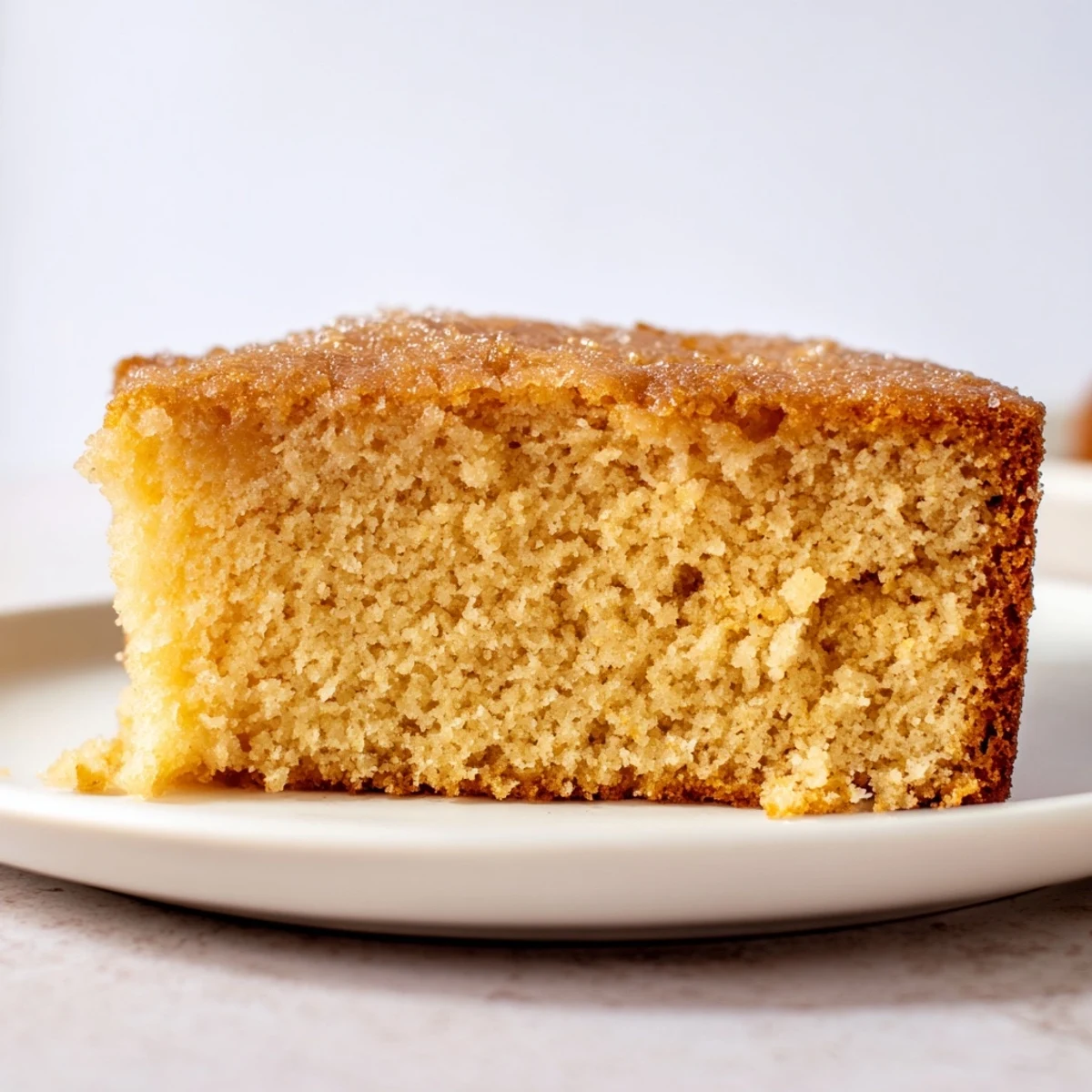 This American Baked Treat vanilla cake has a soft, delicate crumb, perfect for dessert.