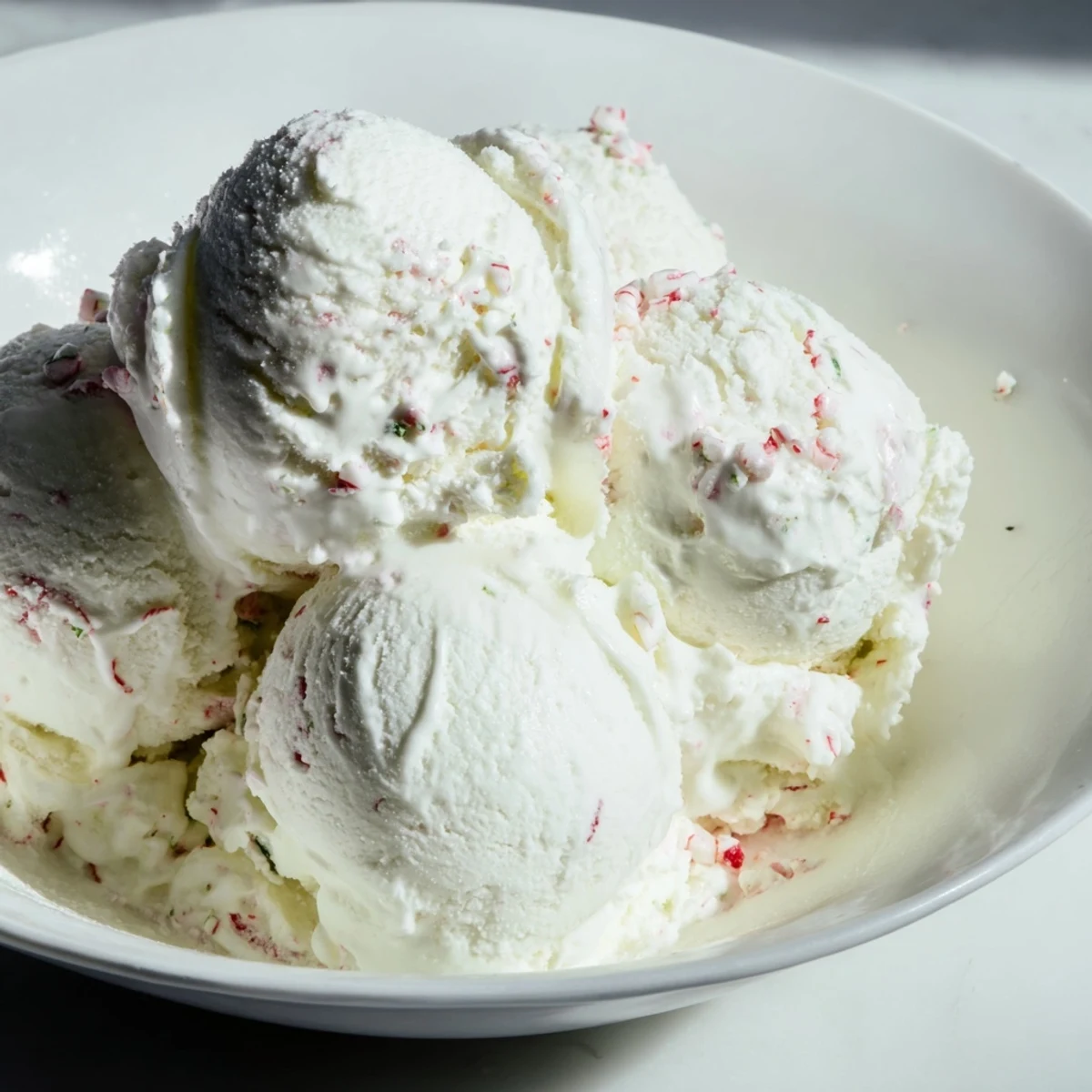 Creamy Peppermint Ice Cream