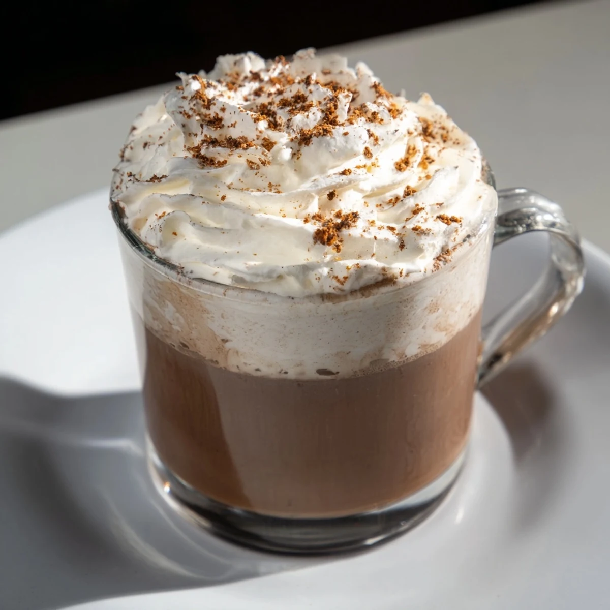 A close-up of a warm Gingerbread Latte beautifully garnished, ready to comfort and delight.