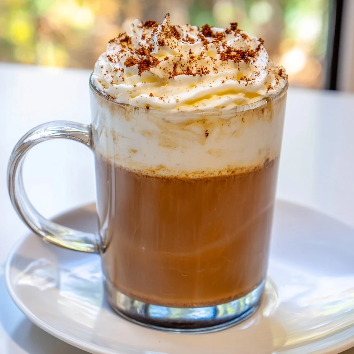 Rich, dark espresso swirled with sweet gingerbread flavors in this fragrant latte beverage.