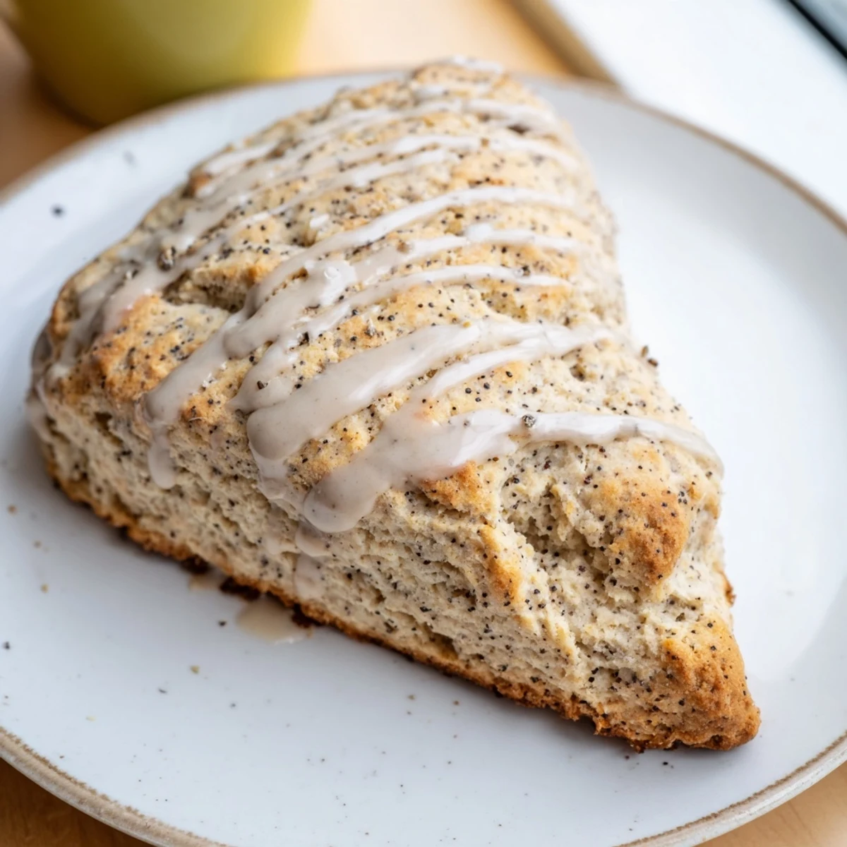 Cozy scene of homemade Spiced Chai Latte Scones, served with butter, perfect for a relaxing brunch.