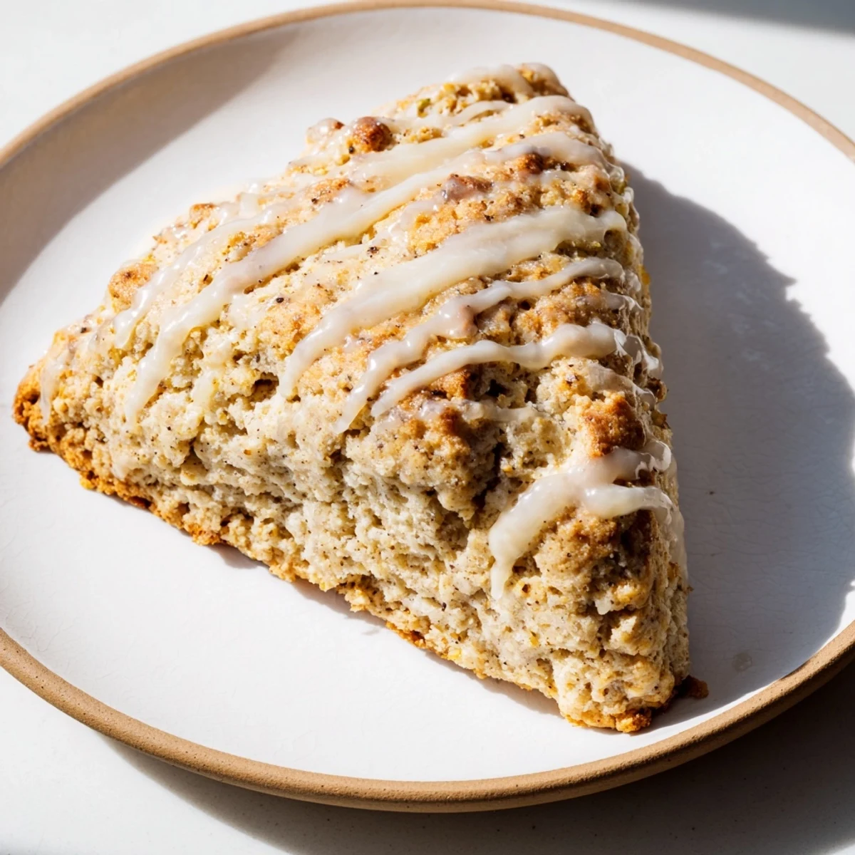 Warm, golden Spiced Chai Latte Scones, fresh out of the oven, with a delicate, crumbly texture.
