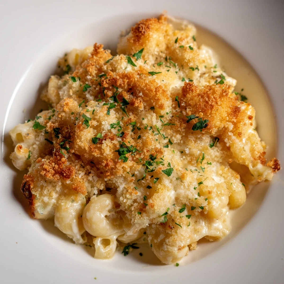 Baked Macaroni Cheese Breadcrumbs