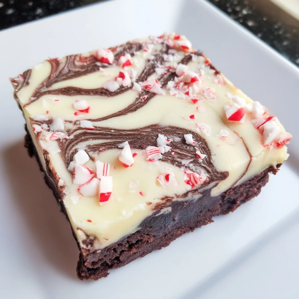 Peppermint Bark Chocolate Brownies