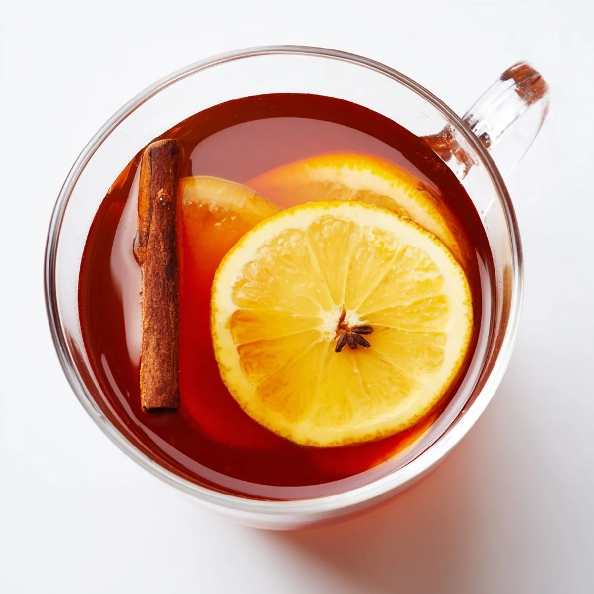 Steaming Spiced Hot Fruit Punch, a cozy holiday drink with vibrant oranges and cinnamon sticks.