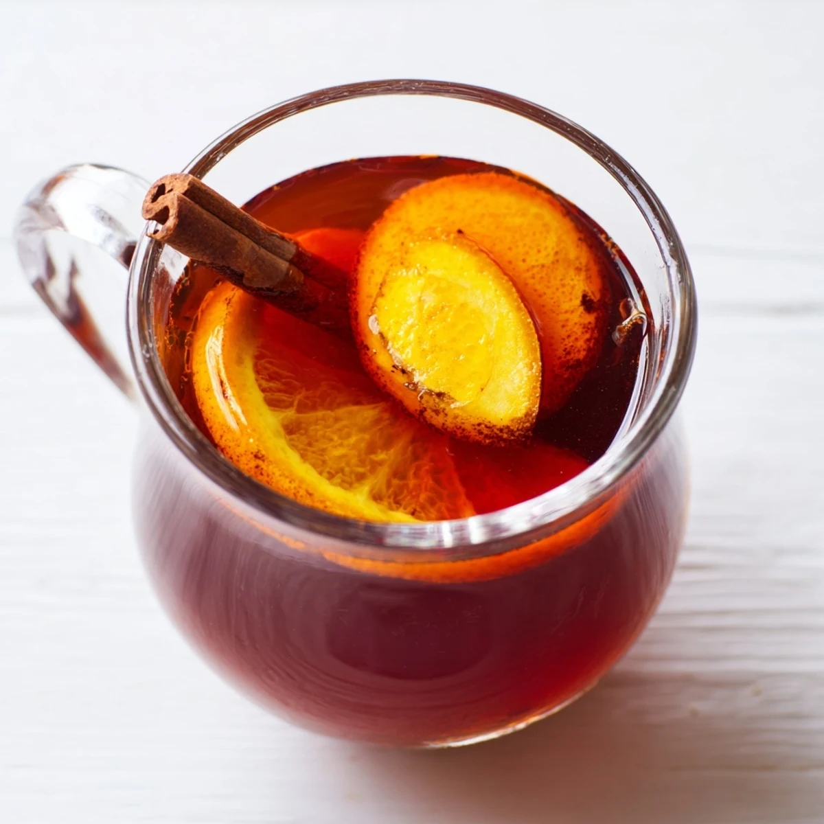 Imagine a mug of delicious, fragrant Spiced Hot Fruit Punch, perfect for chilly evenings ahead.