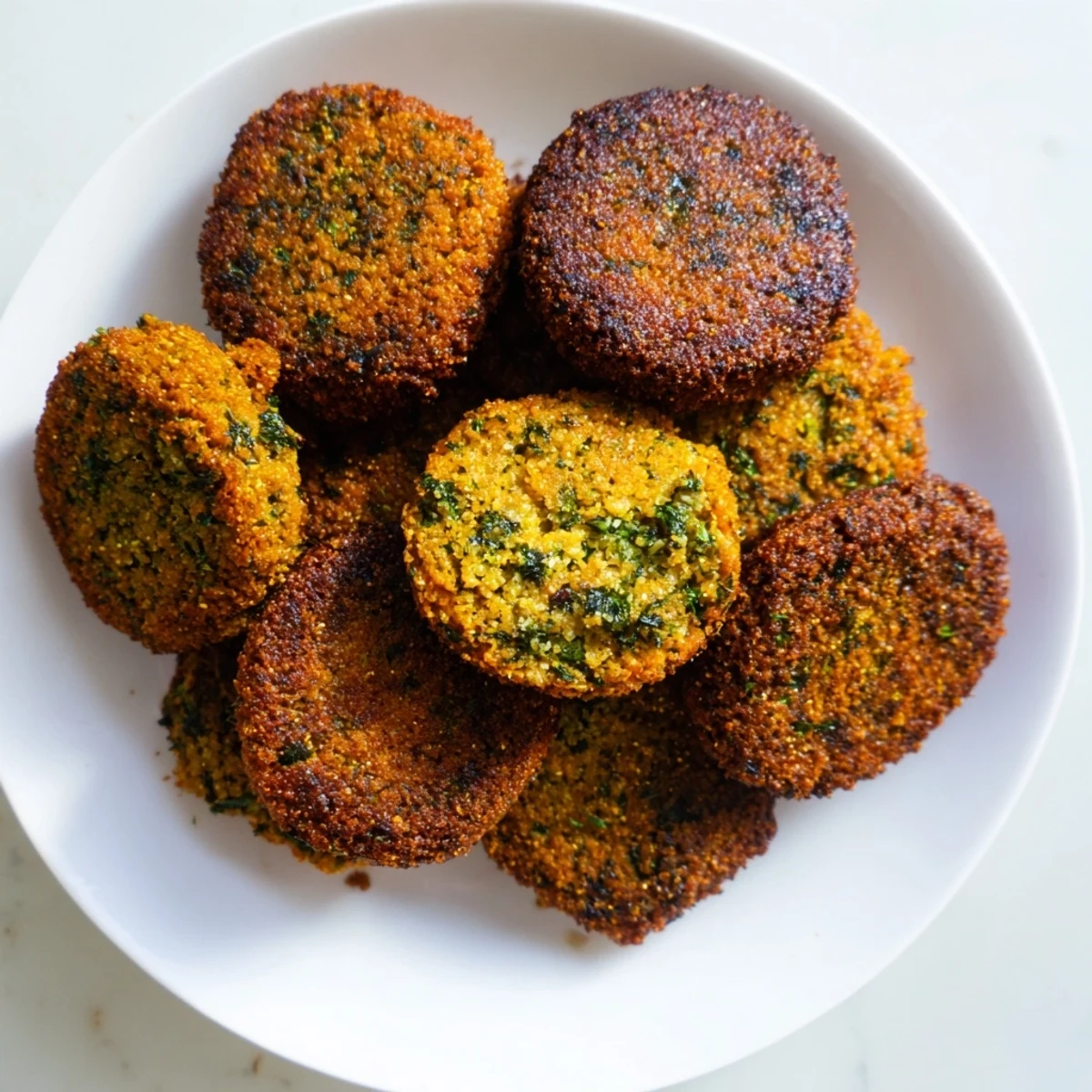 Golden Crispy Falafel Patties