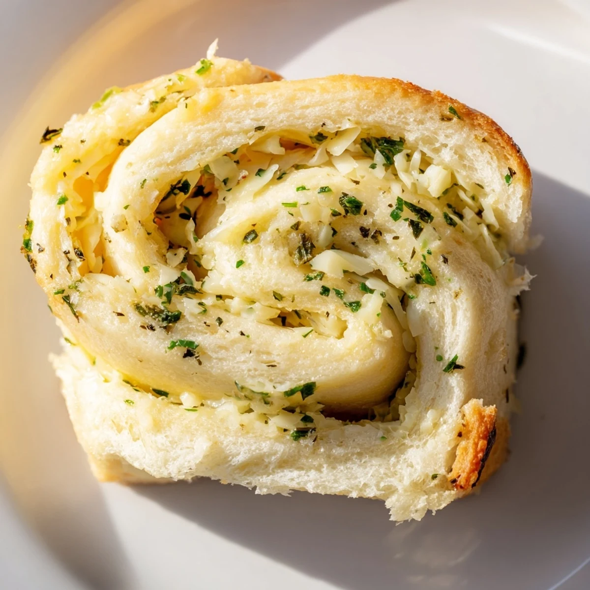Close-up of fluffy Savory Roll Bread, oozing with cheese and savory herbs, perfect for sharing.