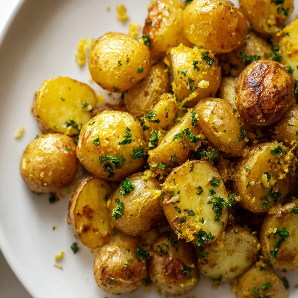 Lemon Garlic Roasted Potatoes