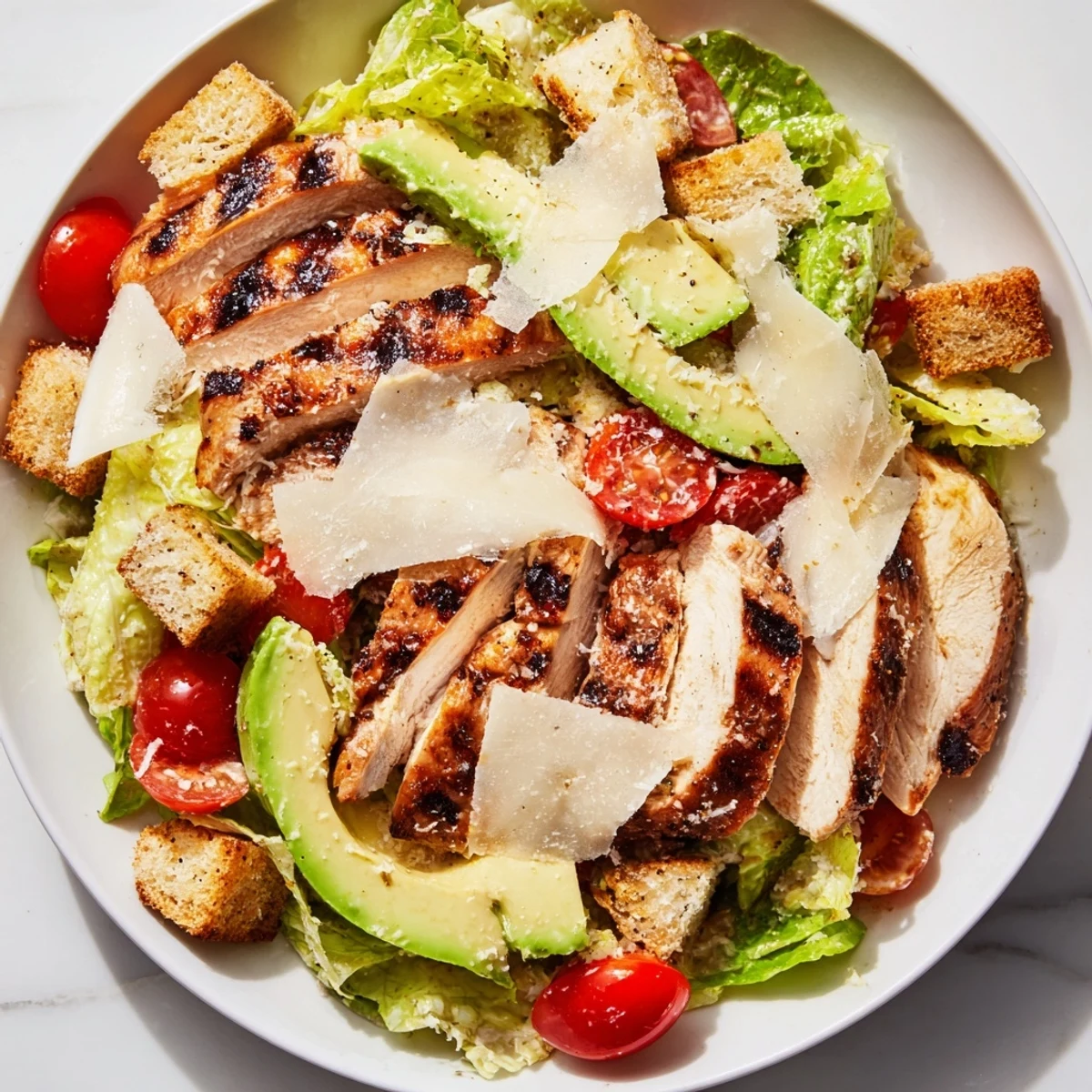 Chicken Caesar Avocado Salad