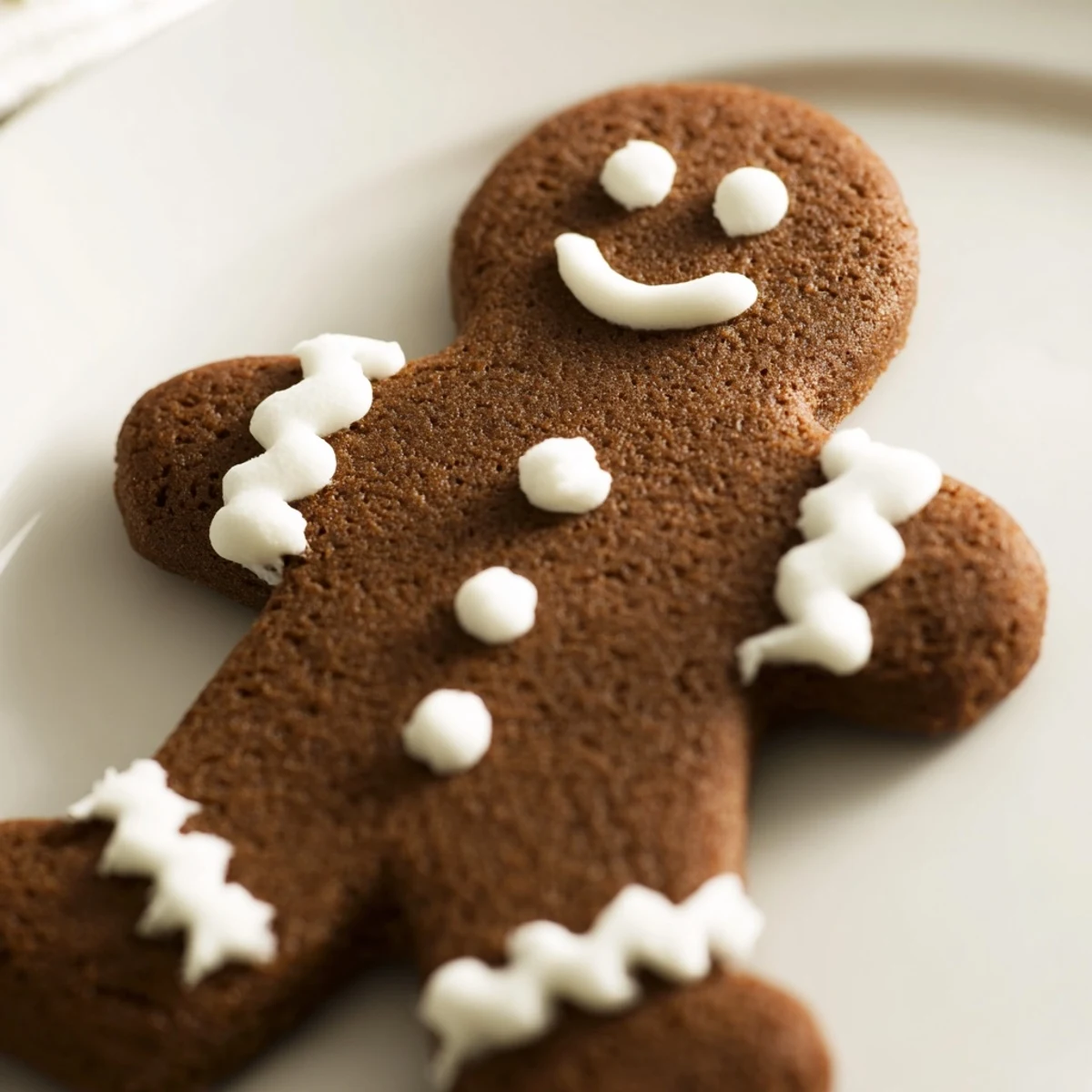 Colorful gingerbread decor with icing and edible sprinkles arranged on a white plate for holiday gifting.