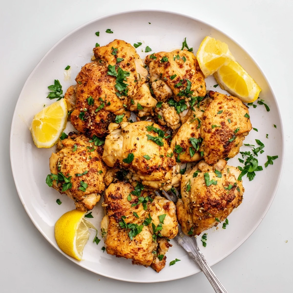 Crispy tender lemon chicken bites arranged in a basket showcasing their golden brown air fried exterior