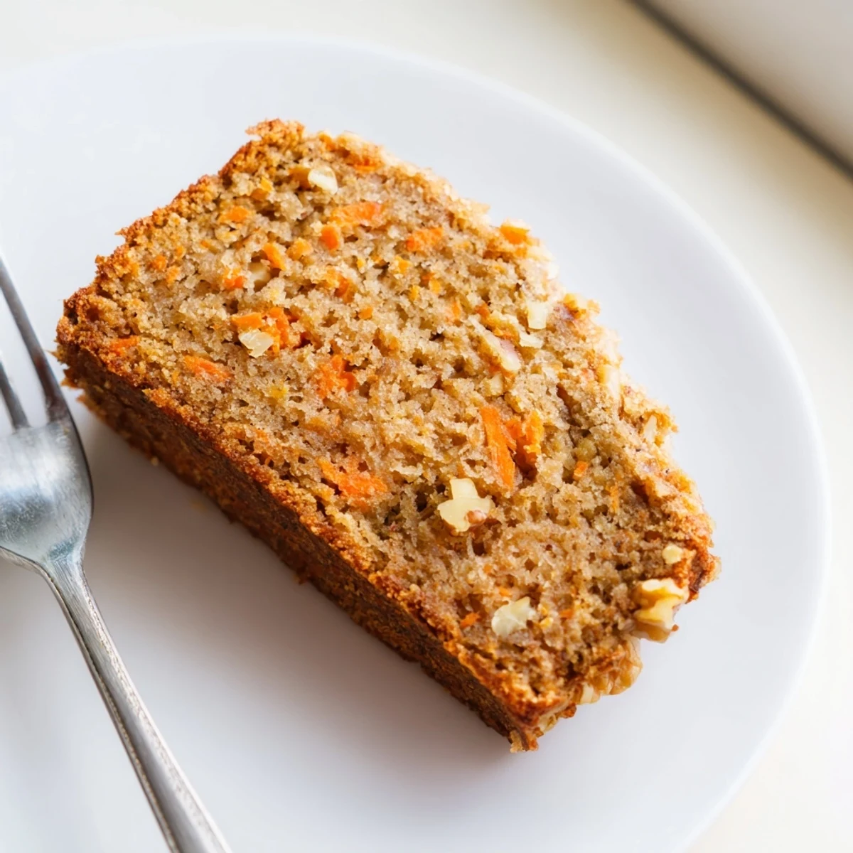 Freshly baked carrot cake banana bread cooling on wire rack with cream cheese glaze