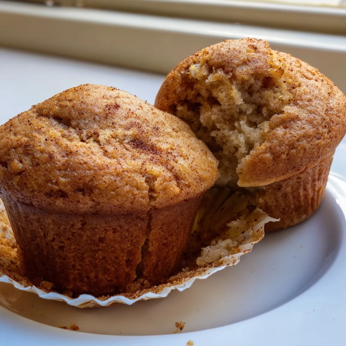 Soft banana muffins with golden domed tops cooling on a wire rack