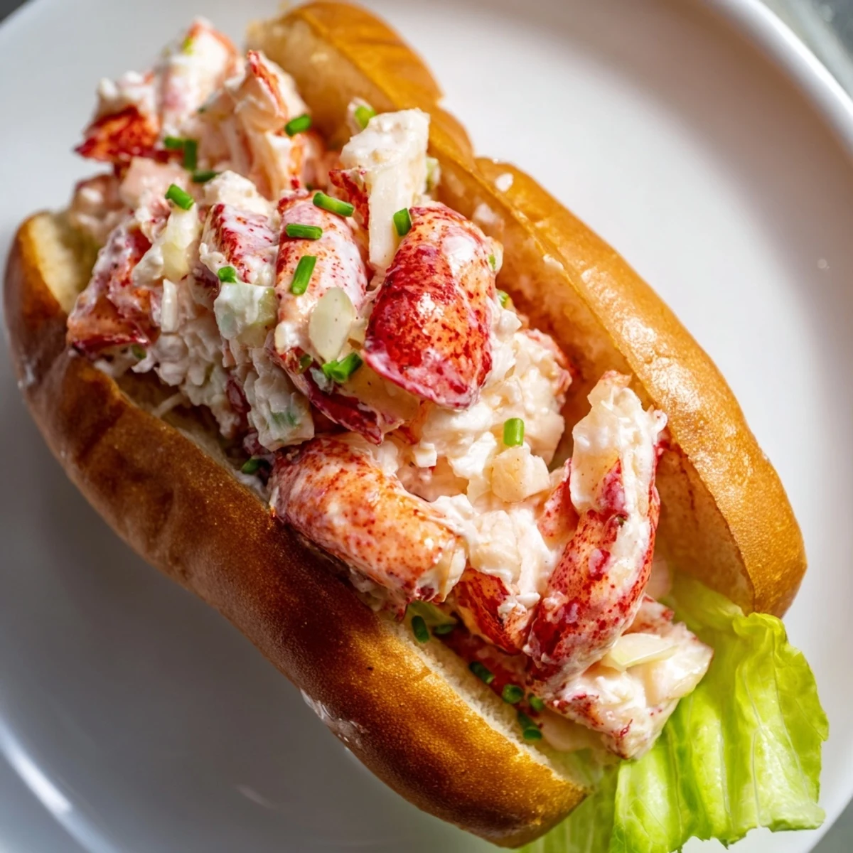 Golden Maine style lobster rolls overflowing with sweet meat in buttery toasted buns