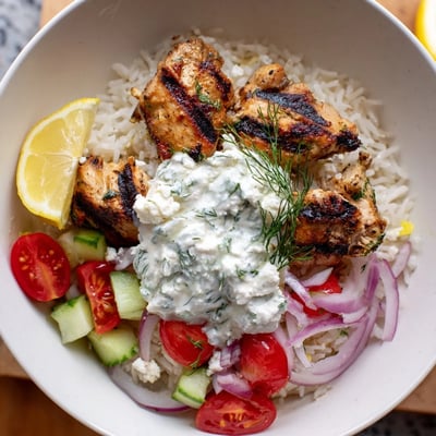 Greek Chicken Gyro Bowls