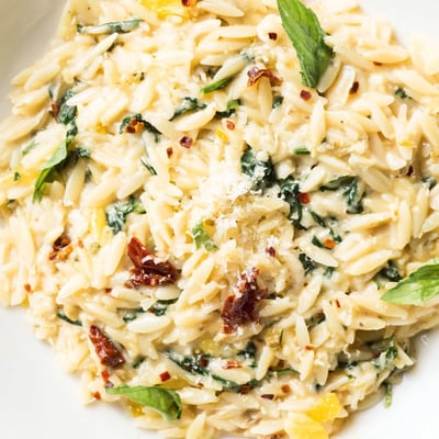 Creamy Tuscan Orzo
