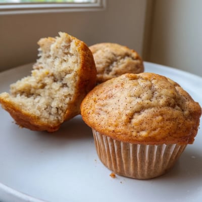 Soft and Moist Banana Muffins