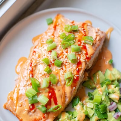 Bang Bang Salmon With Avocado