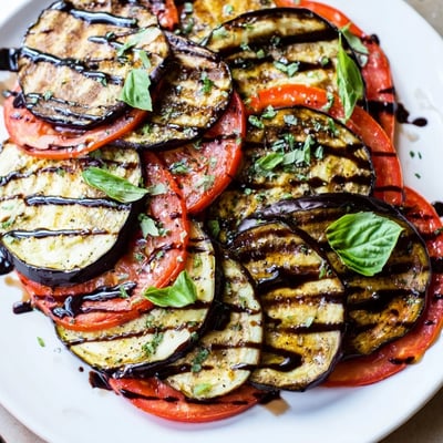 Grilled Tomato and Eggplant